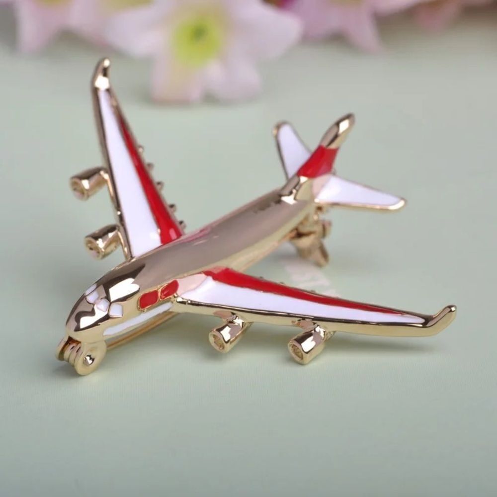 VQ Airplane Brooch
